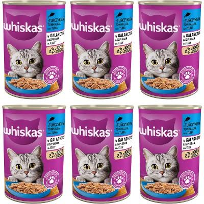 puszki karmy mokrej dla kota whiskas