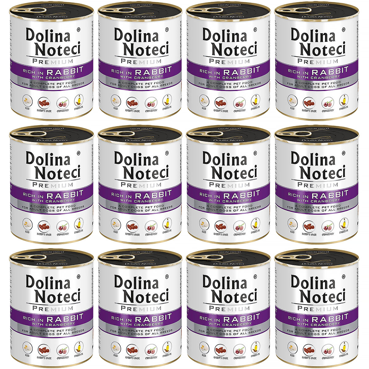 Dolina Noteci z królikiem 12x800 g
