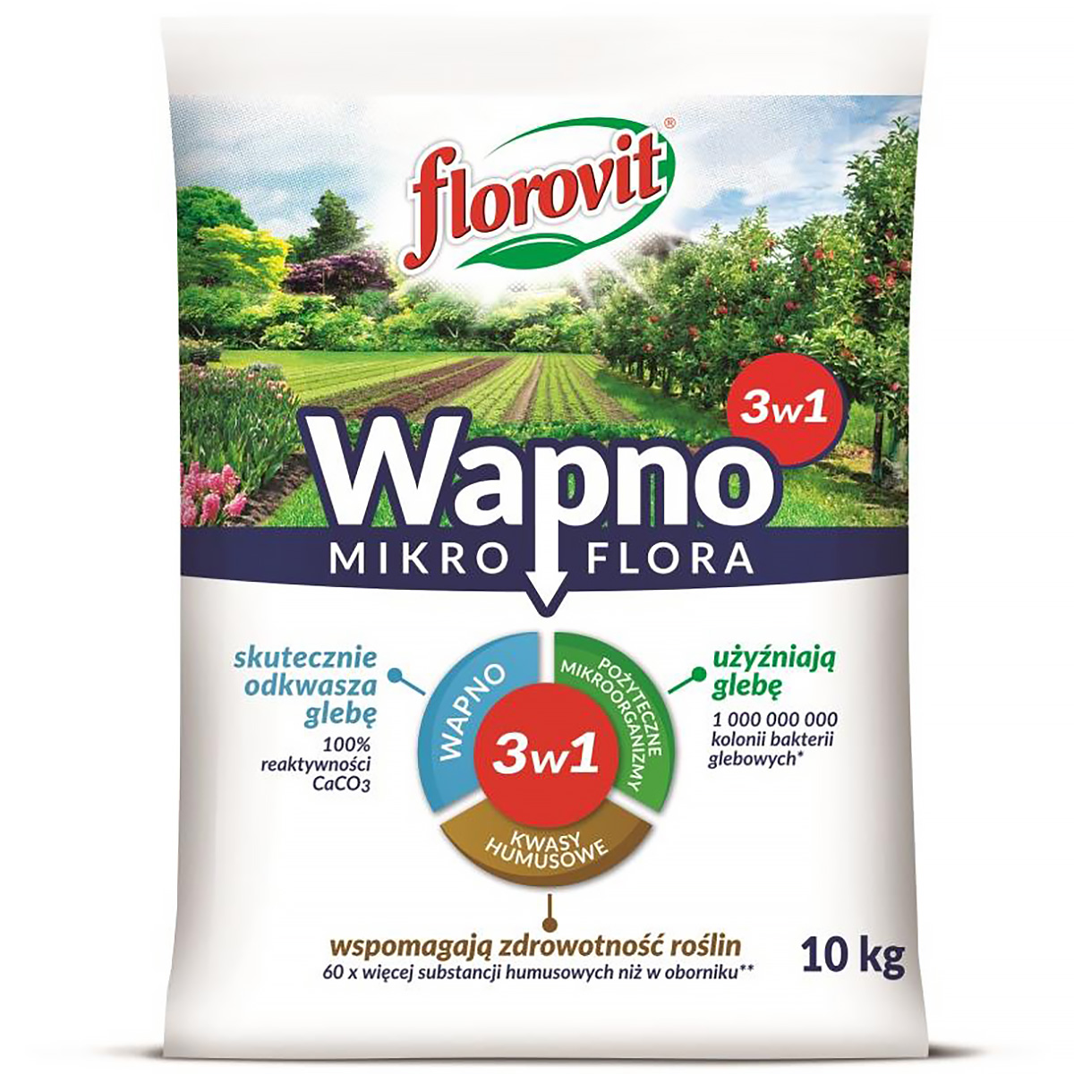 Wapno granulowane Mikroflora 3w1 10 kg
