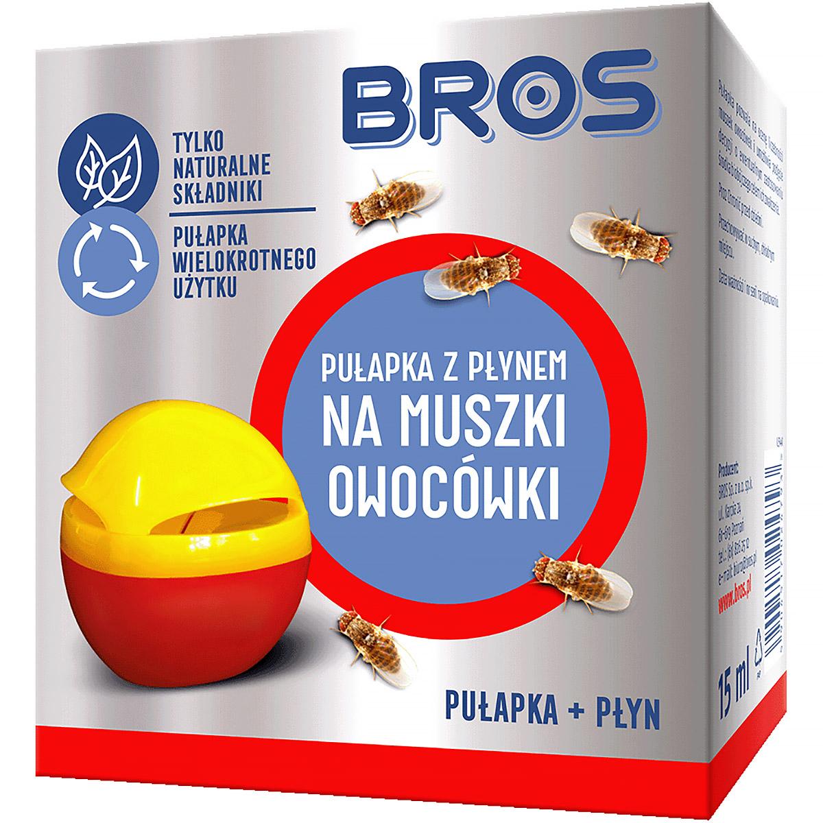 BROS pułapka z płynem na muszki owocówki
