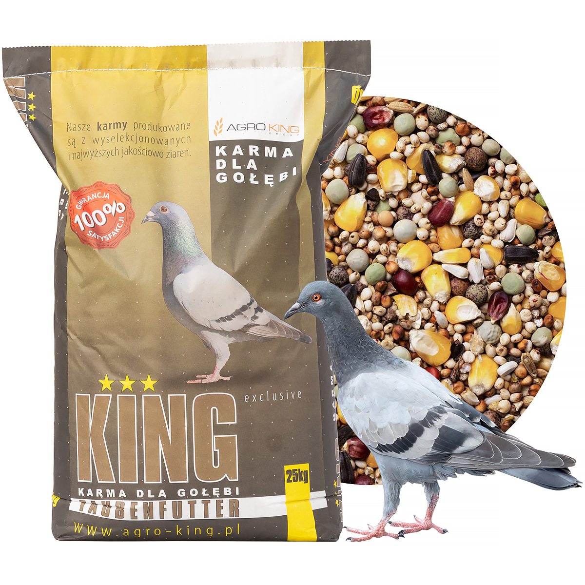 Agro King BP 25 kg karma dla gołębi bez pszenicy