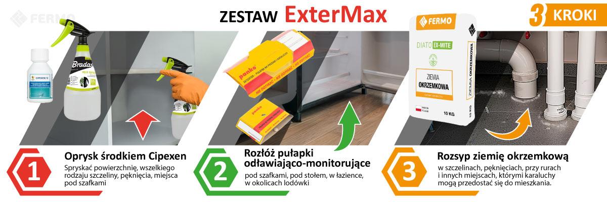 bardzo skuteczny zestaw na karaluchy ExterMax
