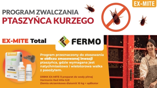 Program zwalczania ptaszyńca kurzego FERMO EX-MITE