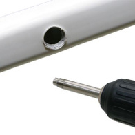 Profilowany gwintownik fi 9 mm otworów na poidła kropelkowe