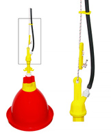 Regulator wysokości linii poidła żółty (TAV1)