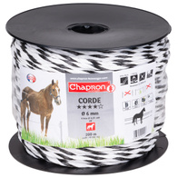 Lina do pastuchów elektrycznych CORDE 200m fi6mm white/black