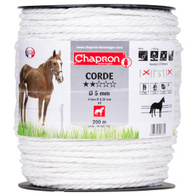Lina do ogrodzeń elektrycznych CORDE 200m fi5mm white