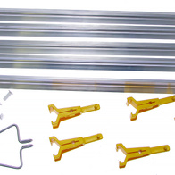 Obrotowa antygrzęda do systemów pojenia drobiu, 3m