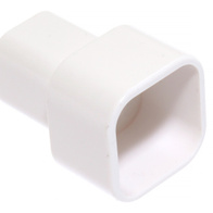Łącznik rury kwadratowej 28x28mm z rurą 22x22mm