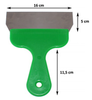 Szpachelka do usuwania pomiotu 16 cm szerokości