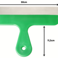 Szpachelka skrobak ręczny do usuwania pomiotu szerokość 30 cm