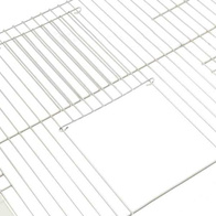 Front do klatek dla kanarków i papug duży 80 x 30 cm - 4 x drzwiczki 4 x klapki