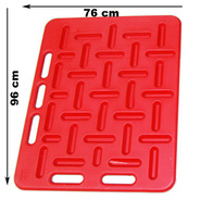 Panel separacyjny średni 96 x 76 cm czerwony