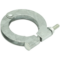 Łącznik zaciskowy rur fi 45 mm kielichowych gładkich do linii wzdłużnej paszociągu