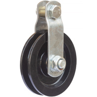 Bloczek 80 mm krążek do podwieszania linii karmienia w systemach paszowych łożyskowany