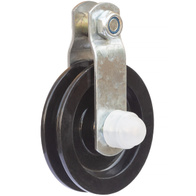 Bloczek 80 mm krążek do podwieszania linii karmienia w systemach paszowych łożyskowany