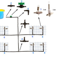 Łącznik prosty do węża fi 4 mm do systemów pojenia gryzoni