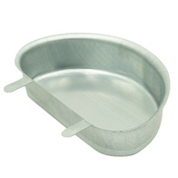 Zbiornik na wodę dla królików w kształcie półksiężyca - metalowe