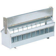 Karmidło zewnętrzne dla gołębi i drobiu - metalowe z antygrzędą, 4,2l