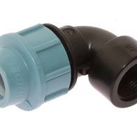 Łącznik kątowy kolanko do węża PE 20 mm - GW 3/4 cala