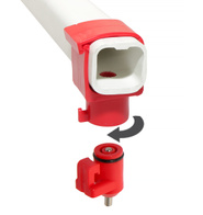 Klips mocujący do nipli typu J na rurę 22 x 22mm do systemu pojenia kropelkowego