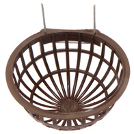 Gniazdo lęgowe dla kanarków brązowe mocowane na druty