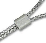 Złączka tulejka aluminiowa do linki 5 mm - 20 sztuk