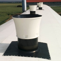 Komin wentylacyjny fi 840 mm wymuszony izolowany do kurnika, chlewni i obory