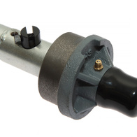 Wałek mocowanie spirali z łożyskiem do jarzm ocynkowanych na rurę fi 56 mm