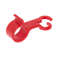 Uchwyt do mocowania węża spiralnego do drutu/linki