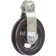 Bloczek 90 mm stalowy rozbieralny łożyskowany