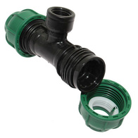 Trójnik złączka PE PN10 2 x fi 25 mm + GW 1/2 cala