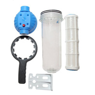 Filtr rurowy do wody z wkładem siatkowym 2 x GW 3/4 cala do systemu pojenia