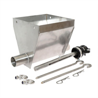 Jarzmo nierdzewne do kosza zasypowego linii wzdłużnej kompletne FERMO-INOX