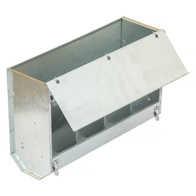 Karmidło dla królików metalowe 40cm z pokrywką