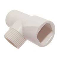 Łącznik rury PCV 22 x 22 mm + 2 wyjścia GZ 3/4 cala