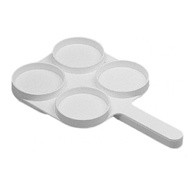 Tacka do testowania mleka California Mastitis, biała - 10 szt.