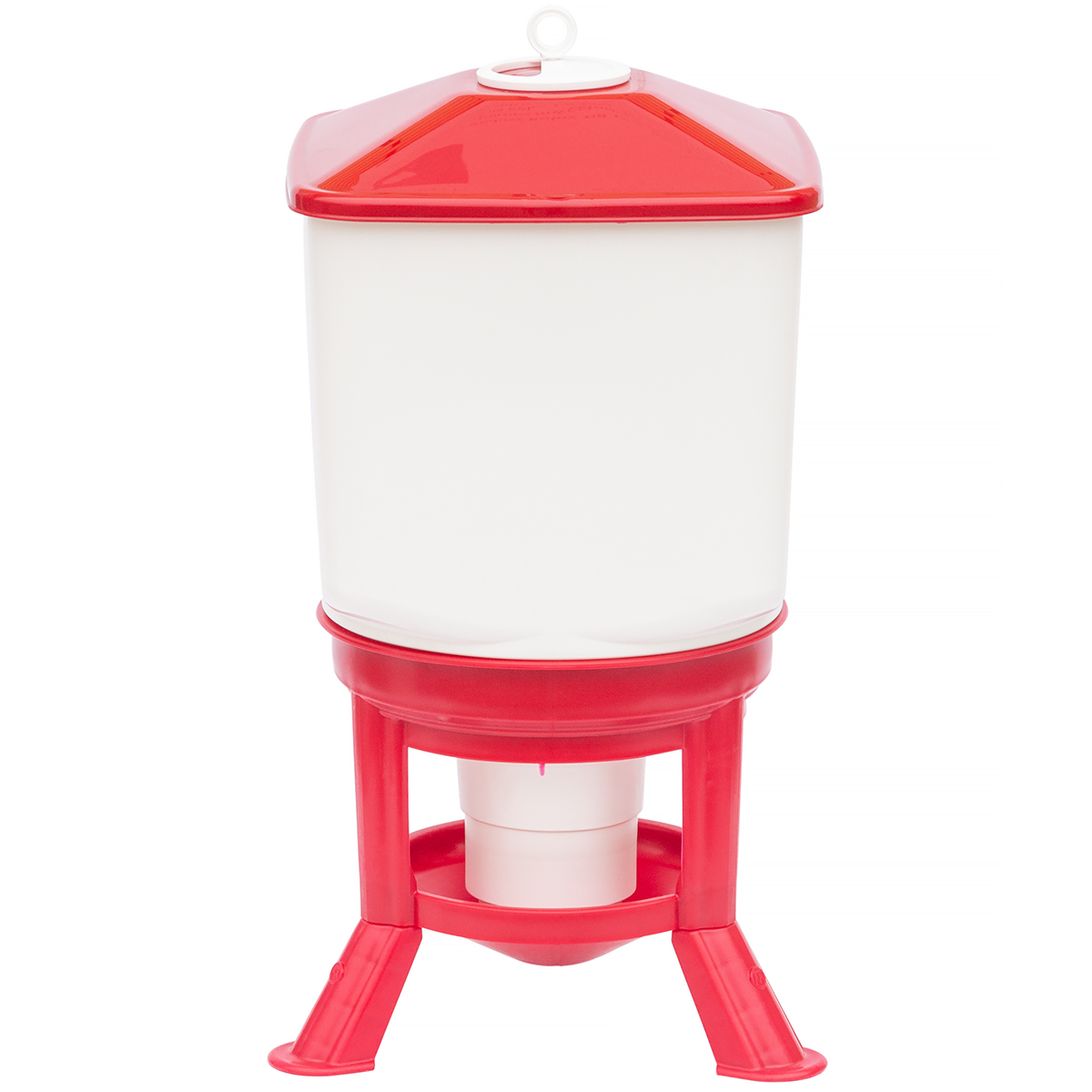 Poidło z zasobnikiem 50 litrów TYTAN dla drobiu na nóżkach - plastikowe