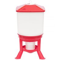 Poidło z zasobnikiem 50 litrów TYTAN dla drobiu na nóżkach - plastikowe