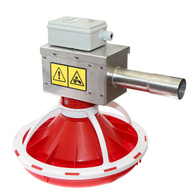 Karmidło kontrolne nierdzewne dla brojlera z regulacją zsypy paszy F-INOX 2