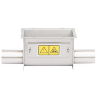 Jarzmo przelotowe nierdzewne 56 mm pod silos FERMO-INOX