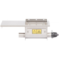 Jarzmo nierdzewne 56 mm pod silos z zasuwą FERMO-INOX + wałek