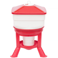 Poidło z zasobnikiem 30 litrów TYTAN dla drobiu na nóżkach - plastikowe