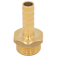 Króciec mosiężny węża fi 10 mm z GZ 1/2 cala