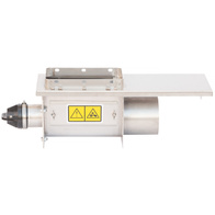 Jarzmo nierdzewne 125 mm pod silos FERMO-INOX z zasuwą i wałkiem