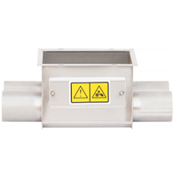 Jarzmo nierdzewne przelotowe 75 mm podwójne pod silos FERMO-INOX