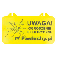 Tabliczka ostrzegawcza - uwaga ogrodzenie elektryczne