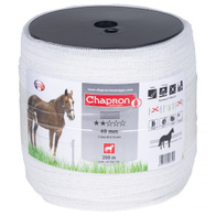 Taśma ogrodzenia elektrycznego ECON - biała 40mm/200m