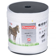 Taśma biała elektrycznego pastucha RUBAN 20mm/200m