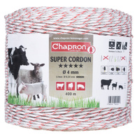 Plecionka SUPER CORDON fi 4mm 400m do pastuchów elektrycznych